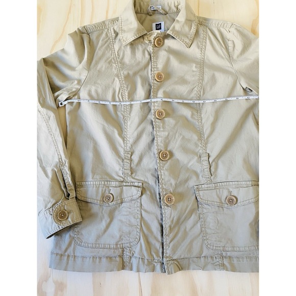 Gap Womens Beige/Khaki Utility/Safari Jacket Sz Medium Utility Chic Gorpcore - Picture 5 of 10